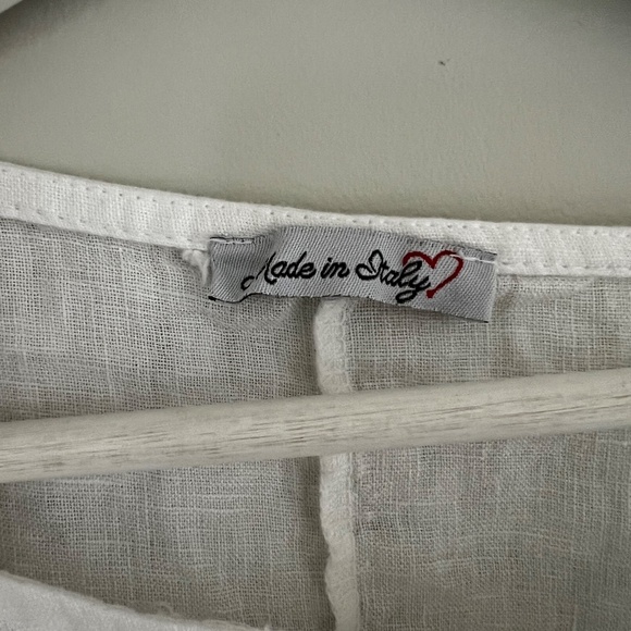 Linen white shirt - Picture 3 of 5